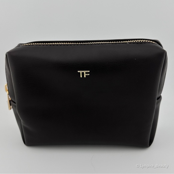 🆕 TOM FORD Limited Edition Gold / Brown Leather Clutch/Bag w/ Sturdy TF Box NIB - Picture 5 of 11